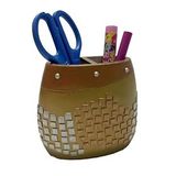 Bosphorus Homi KALEMLİK ALTIN MOZAİK POLİRESİN OFİS GERECİ 10X10X5CM