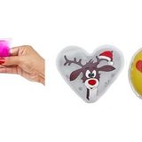 Bosphorus Homi KALP EMOJİ BEYAZ GEYİK CEP SOBASI,EL ISITICI,2 ADET SICAK SU TORBASI PVC 9cm