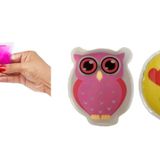 Bosphorus Homi KALP EMOJİ PEMBE BAYKUŞ CEP SOBASI,EL ISITICI,2 ADET SICAK SU TORBASI PVC 9cm
