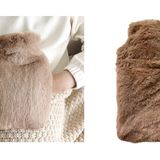 Bosphorus Homi Sıcak Su Torbası Yan Cepli Bej Peluş Termofor 26X17X2Cm 750Ml