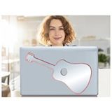 Bosphorus İki Adet Defter Sticker,laptop Sticker Aynalı Gitar Şekilli 34x15x0,6cm Çok Renkli