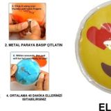 Bosphorus Kalp Emoji Cep Sobası El Isıtıcı,Sıcak Su Torbası Pvc 9Cm