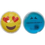 Bosphorus Kalp Emoji Mavi Ceylan Cep Sobası,el Isıtıcı,2 Adet Sıcak Su Torbası Pvc 9cm