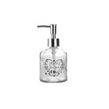 Bosphorus KTBD0108-PD Şeffaf Cam Yazılı Model 300 ml Sıvı Sabunluk