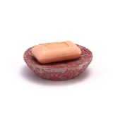 Bosphorus Sabunluk Pembe Örgü Desenli Poliresin