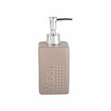 Bosphorus Seramik Sıvı Sabunluk Bej 7x7x17 Cm 300 Ml 968168-001d Açık Bej