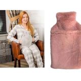 BOSPHORUS SICAK SU TORBASI CEPLİ PEMBE PELUŞ TERMOFOR 35X23X2CM 1 LİTRE