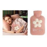 Bosphorus SICAK SU TORBASI PELUŞ PAPATYA DESENLİ PEMBE21x13,5x2cm 500 ml