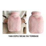 Bosphorus SICAK SU TORBASI YAN CEPLİ PEMBEPELUŞ TERMOFOR 27x17x2cm1 LİTRE
