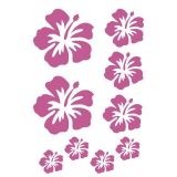 Bosphorus XFG028 Pembe Çiçekli Şeffaf Filmli Pvc 33x48 cm Duvar Stickerı