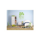 Bosphorus XFG031 Çiçekli Şeffaf Filmli Pvc 33x48 cm Duvar Stickerı