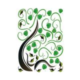Bosphorus XFG032 Ağaçlı Şeffaf Filmli Pvc 50x70 cm Duvar Stickerı