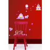 Bosphorus XFG114 Prensesli Desen Pvc 50x70 cm Duvar Stickerı