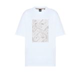 Boss% 100 Pamuk Regular Fit Bisiklet Yaka Desenli T Shirt Erkek T SHİRT 50538438 102
