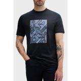 Boss% 100 Pamuk Regular Fit Bisiklet Yaka Desenli T Shirt Erkek T SHİRT 50538438 404