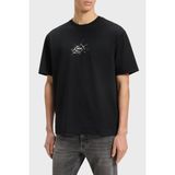 Boss % 100 Pamuk Relaxed Fit Bisiklet Yaka Logolu T Shirt Erkek T Shirt 50546370 001 - Siyah
