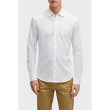 Boss % 100 Pamuk Slim Fit Klasik Yaka Gömlek Erkek Gömlek 50519748 100 - Beyaz