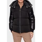 Boss 50499800 001 - Siyah Kapitoneli Regular Fit Kuş Tüyü Dolgulu Şişme Erkek Mont
