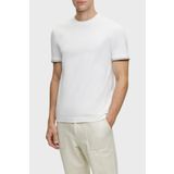 Boss 50501097 100 Beyaz Bisiklet Yaka Erkek T-shirt