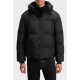 Boss 50543618 001 Kapitoneli Oversize Fit Çıkarılabilir Siyah Kapüşonlu Şişme Erkek Mont