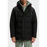 Boss 50547262 001 - Siyah Kapitoneli Regular Fit Kapüşonlu Erkek Mont