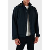 Boss 50547488 404 - Lacivert Regular Fit Dik Yaka Gizlenebilir Kapüşonlu Erkek Mont