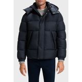 Boss 50551599 404 Kapitoneli Regular Fit Lacivert Çıkarılabilir Kapüşonlu Şişme Erkek Mont