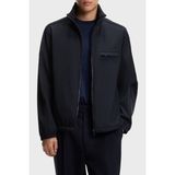 Boss 50554286 404 - Lacivert Logolu Regular Fit Dik Yaka Su Itici Mont Erkek Mont