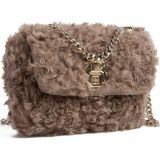 Boss %90 Polyester, %10 Yün Açık Kahve Kadın Omuz Çantası B_ıcon S Sh. Bag Fur