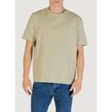 Boss Bisiklet Yaka Açık Haki Erkek T-Shirt Tchup - M