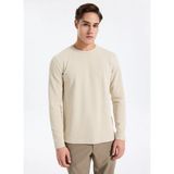 Boss Bisiklet Yaka Bej Erkek T-Shirt Tempesto - XL