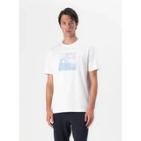 Boss Bisiklet Yaka Beyaz Erkek T-Shirt Te_wheel