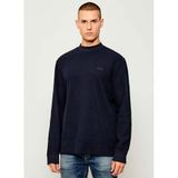 BOSS Bisiklet Yaka Desenli T-Shirt Te_Explorer, XL, 5003335593, Lacivert, Erkek