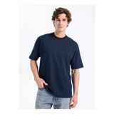 Boss Bisiklet Yaka Lacivert Erkek T-Shirt Te_aviator