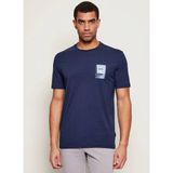 Boss Bisiklet Yaka Lacivert Erkek T-Shirt TE_PLAIN_50556023 - M