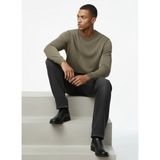 Boss Bisiklet Yaka Regular Fit Haki Erkek Kazak Asac_c