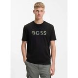 Boss Bisiklet Yaka Siyah Erkek T-Shirt TE_INSIGNIA_50556009 - M