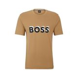 BOSS Bisiklet Yaka T-Shirt Beden, L, 50506923, Bej, Erkek