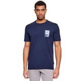BOSS Bisiklet Yaka T-Shirt, L, 5003345706, Lacivert, Erkek