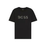 BOSS Bisiklet Yaka T-Shirt Te_Insignia_50556009, M, 5003345705, Siyah, Erkek