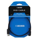 BOSS BMIDI-2-35 – 60 cm – Yer tasarrufu sağlayan 3,5 mm TRS 5 pinli Midi kablo, çok yönlü fişli, yüksek kaliteli bağlantı pedalları