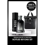 BOSS Bottled Beyond EDP 150 ml Erkek Parfüm & Bottled Beyond 150 ml Deodorant ve Sırt Çantası