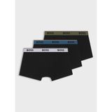 BOSS Boxer Trunk 3P Power, L, 5003360996, Lacivert, erkek
