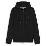 BOSS C-Spence 01 Erkek Kapüşonlu Fermuarlı Sweatshirt, Siyah, XL