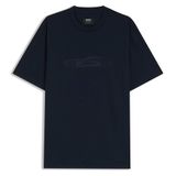 BOSS C Taut 242 Am Erkek Bisiklet Yaka T-Shirt, Lacivert, S Beden