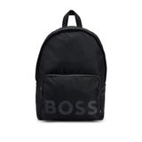 BOSS Catch 2.0DS Backp erkek sırt çantası, geri dönüştürülmüş dokuma, fermuarlı ve büyük logolu, siyah 1, Ölçü Birimi