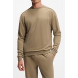 BOSS Chevron Sweatshirt Bisiklet Yaka Sweatshirt, M, 50555381, Kahverengi, erkek