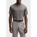 Boss Çizgili% 100 Pamuk Regular Fit Bisiklet Yaka T Shirt Erkek T SHİRT 50531315 030