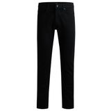 Boss Delaware BO Siyah Black3 Dar Kesim Rahat Streç Denim Erkek Kot Pantolon