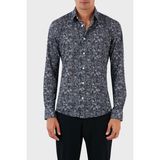 Boss Desenli Pamuklu Slim Fit Gömlek Erkek Gömlek 50497152 477 - Açık Mavi